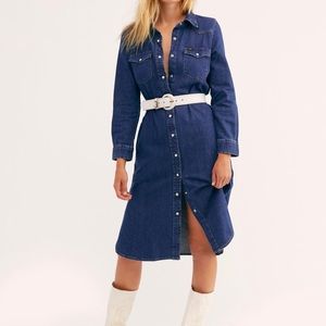 New Free people Lee Western Midi Dress